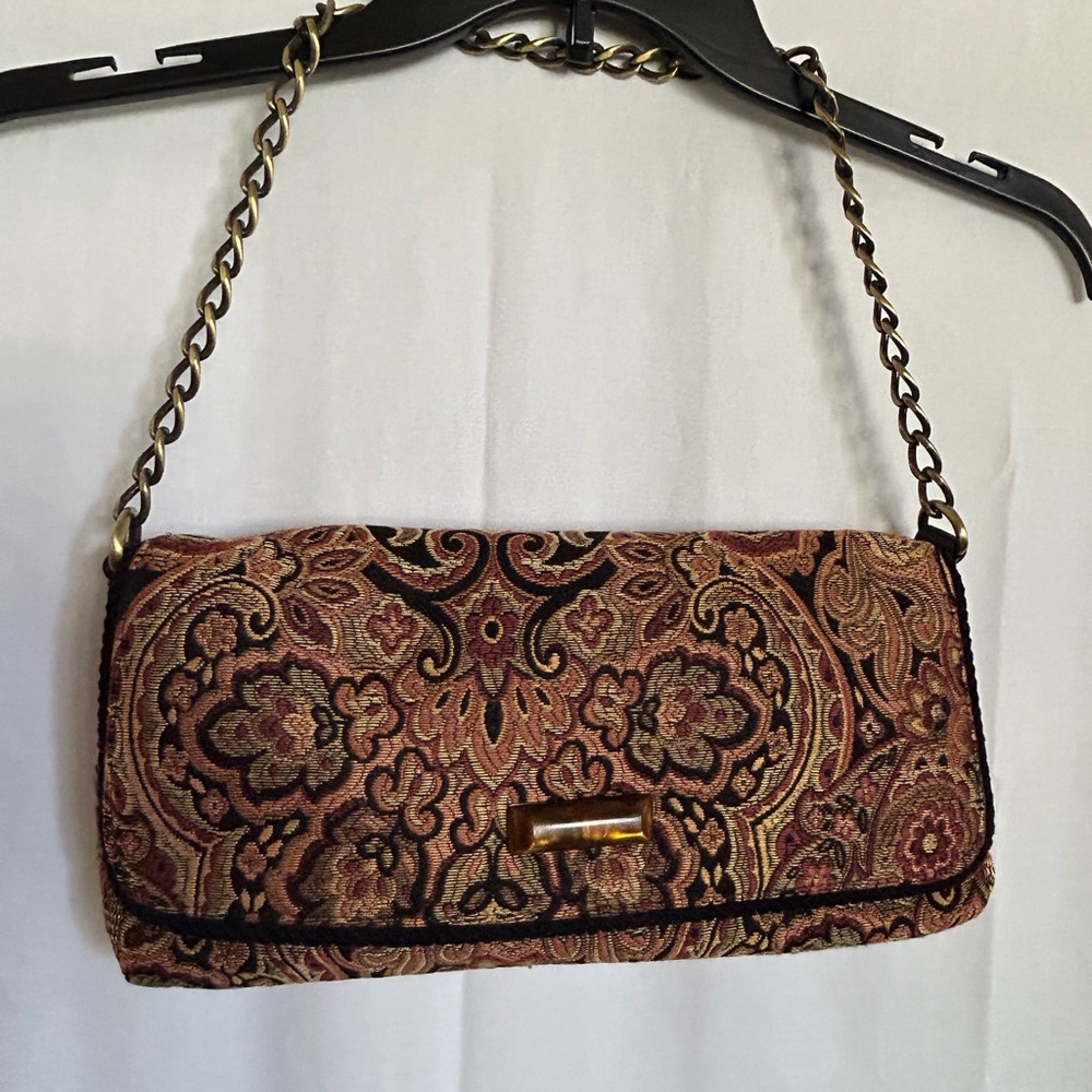 Talbots - Elegant Paisley Clutch Bag - Picture 2 of 7